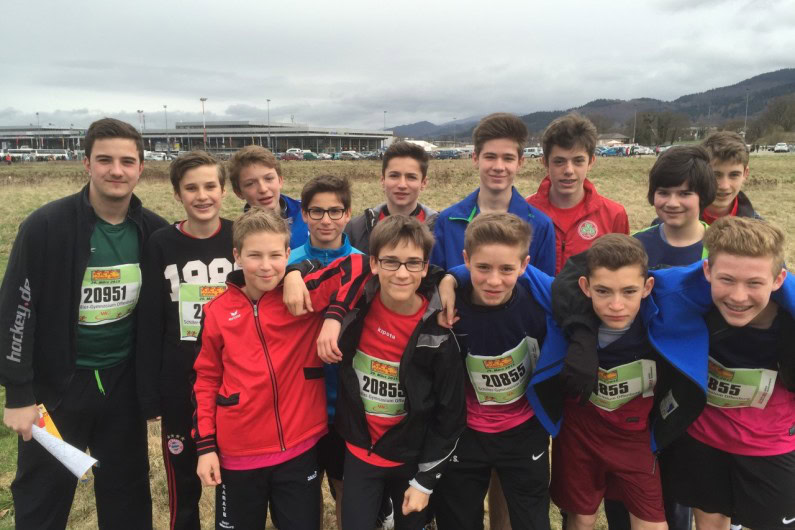 Schillerschüler vor dem Lauf