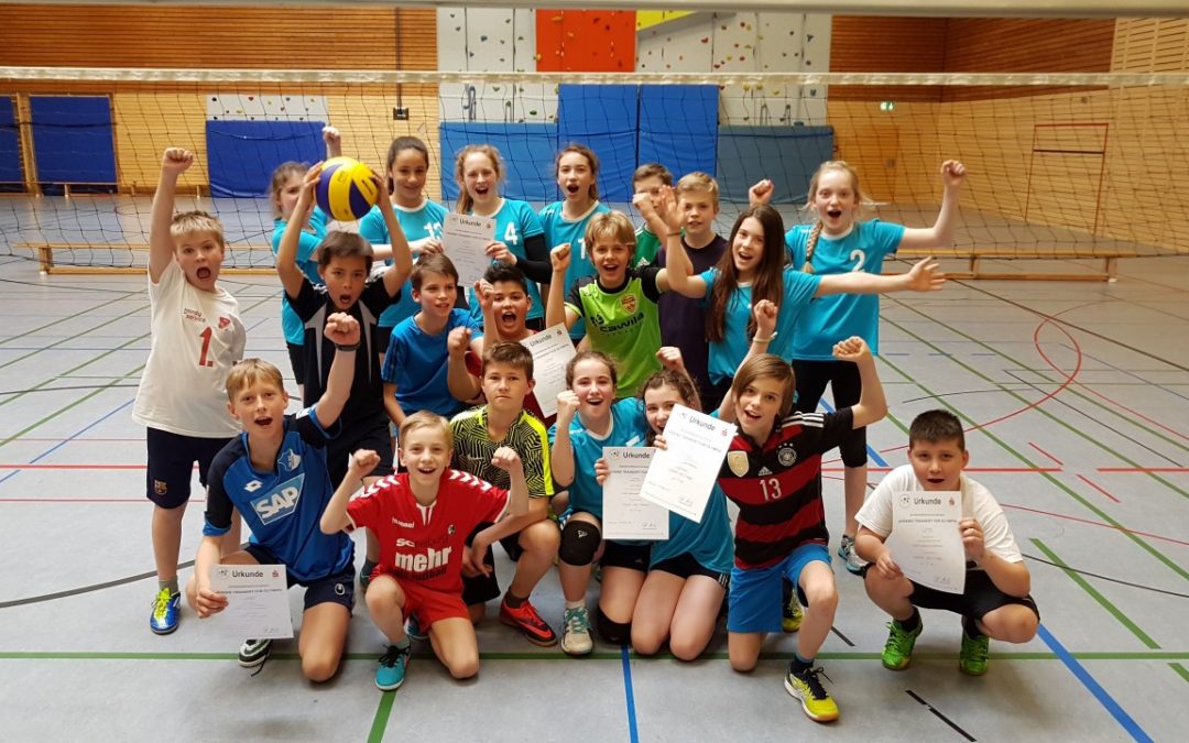 Zwei Siegerteams vom Schiller beim Kreisfinale des WK4