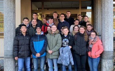 Geografie-Kurs auf Exkursion bei Karl Knauer in Biberach