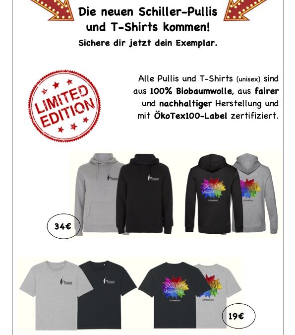 Neues Schiller-Merchandise